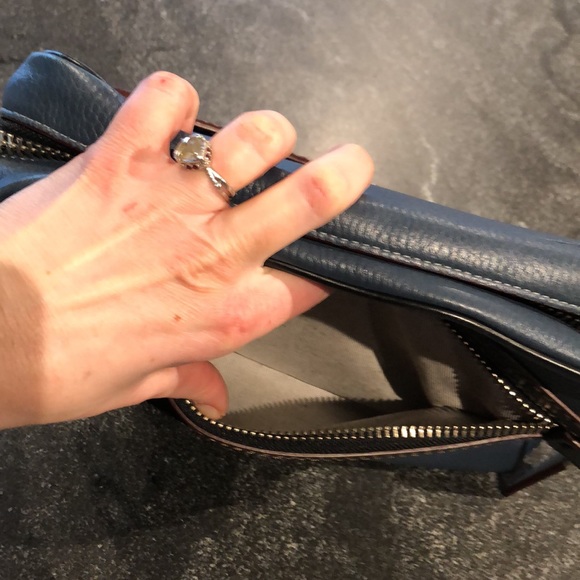 🛑SOLD🛑HTF Coach Dark Denim/Black Dylan Bag!! 🖤🖤 - Picture 8 of 12